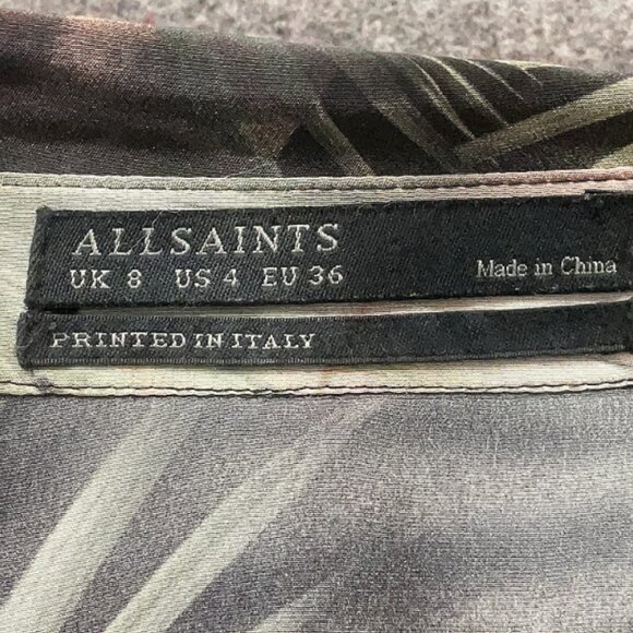 All Saints silk dress, size 4 - Picture 2 of 5